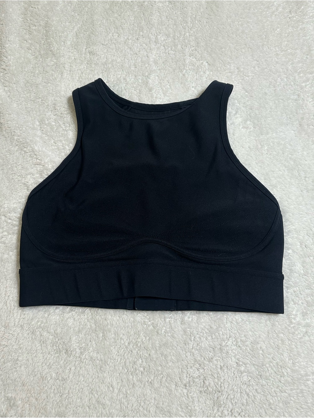 Fabletics Black High-Neck Sports Bra